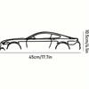 HELLOYOUNG Sports Car Silhouette Template Laser Cut Wall Art Automotive Decor Precision Steel Panel