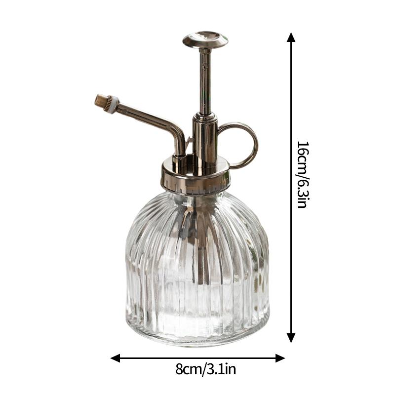 Retro Glas Luftdruck-Gießkanne Geprägte Glas-Sprühflasche Gartenarbeit Spezial Haushaltssprinkler Gießflasche