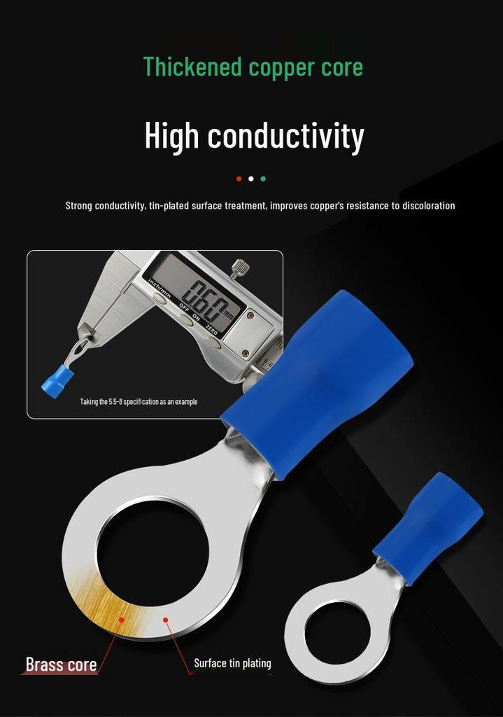 Tubular Needle Terminal Set: RV Crimp Pliers & SV/OT/UT Copper Lugs