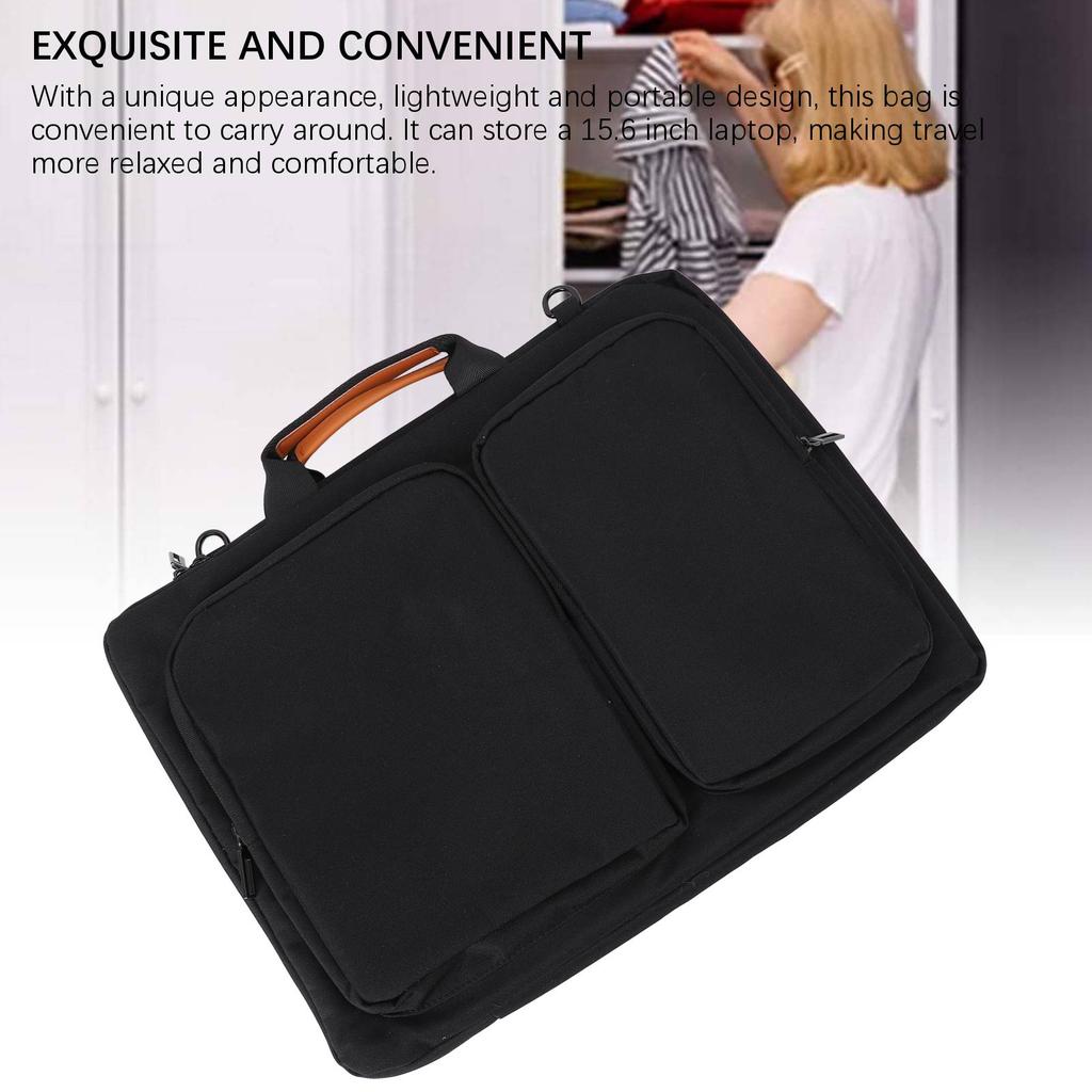 Laptop Bag Large Capacity Handbag Shockproof Waterproofing Protective Business Office Shoulder Bag
