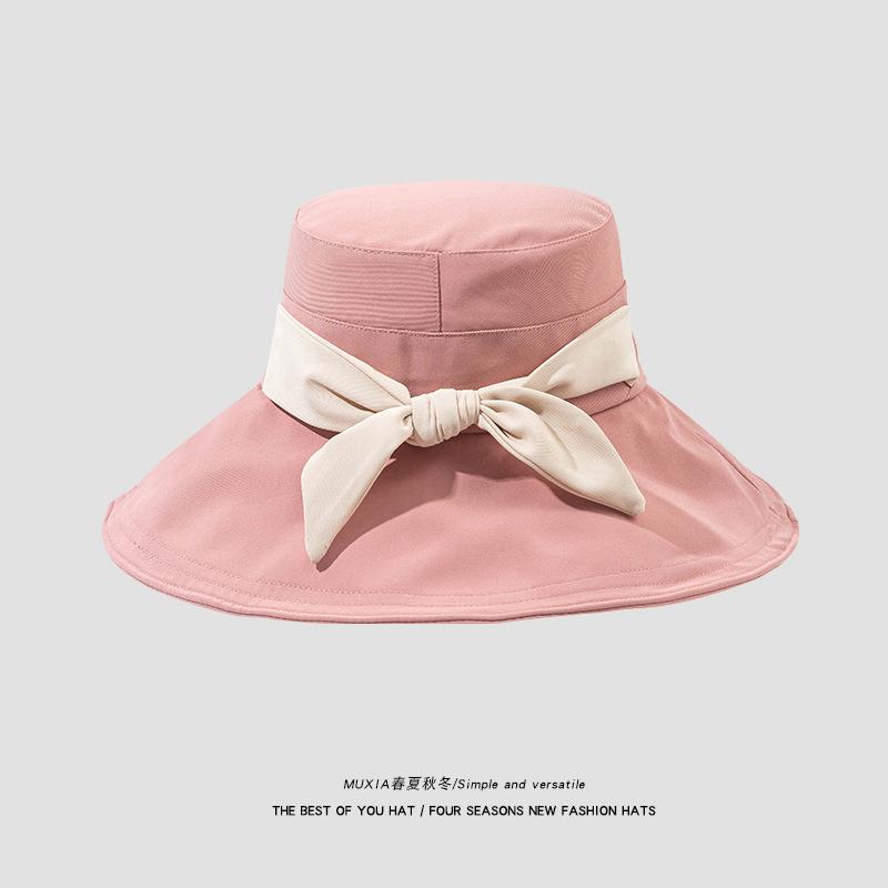 Damen-Fliege-Sommer-Eimerhut für Damen, Reisen, Strand, Sonnenhut, lässig, breite Krempe, Fischerkappe, Sommer, Frühling, faltbarer Sonnenhut