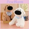 Adorable Plush Dog Toy For Kids Soft Creative Cartoon Dog Doll Gift In Brown And White