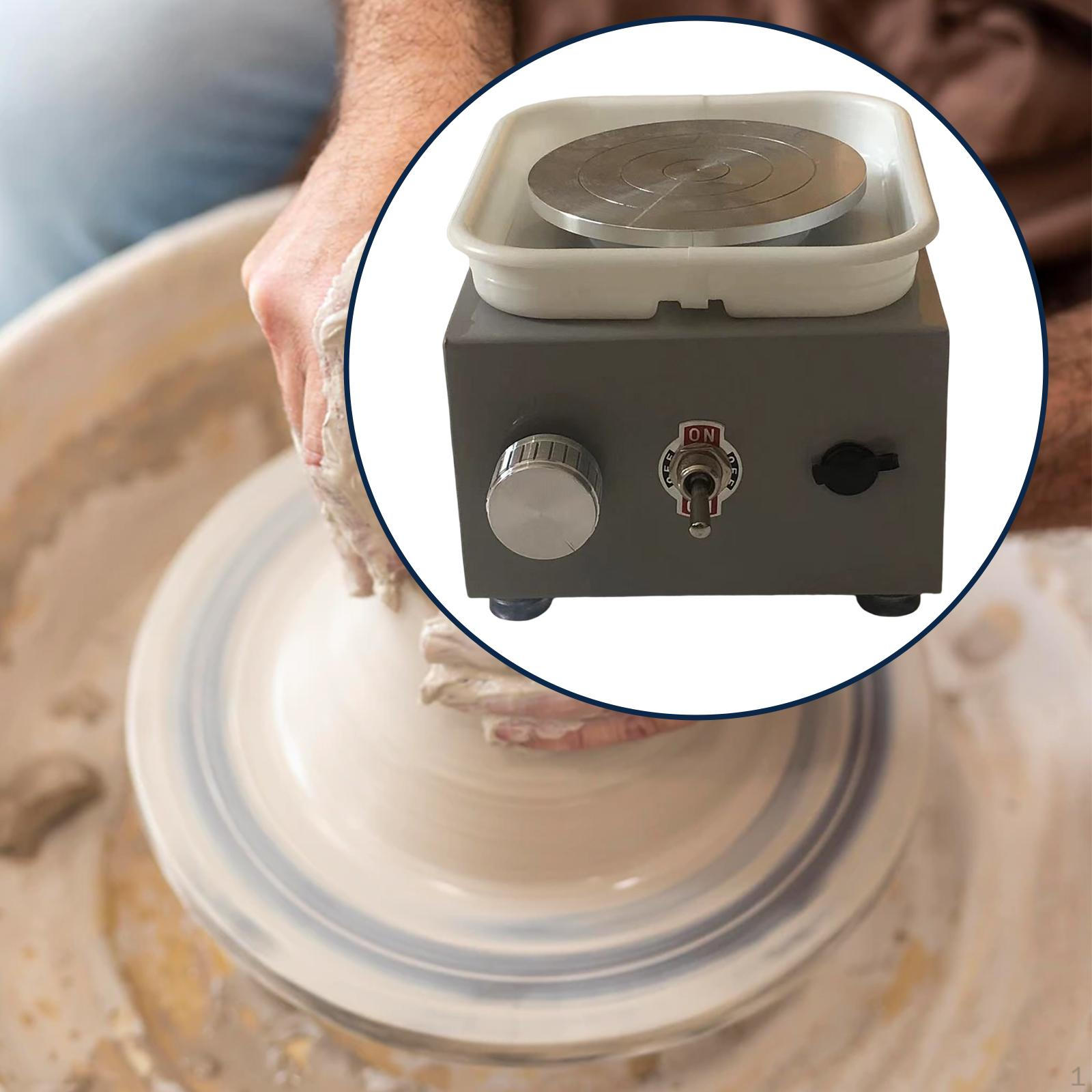 

Электрический гончарный круг поворотный стол для детей школа обучение дом Grey