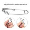 10 PEZZI Moschettone a Scatto Longline in Acciaio Inossidabile 2.6x100mm Clip Robusta per Tonno per Pesca in Acqua Salata/Dolce Tackle per Linea Galleggiante