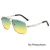 Men Driving Chameleon Sun Glasses for Day and Night Dual-use Male Color Change Lens Vision Polarized Photochromic Sunglasses