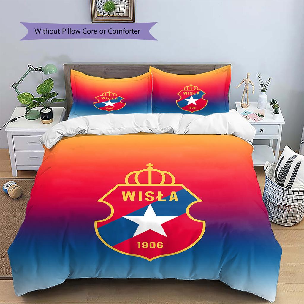 Set Copripiumino Trapuntato Modello WISLA KRAKOW Decorazione per la Casa Regalo (1 * copripiumino + 2 * federe senza imbottitura).xwn