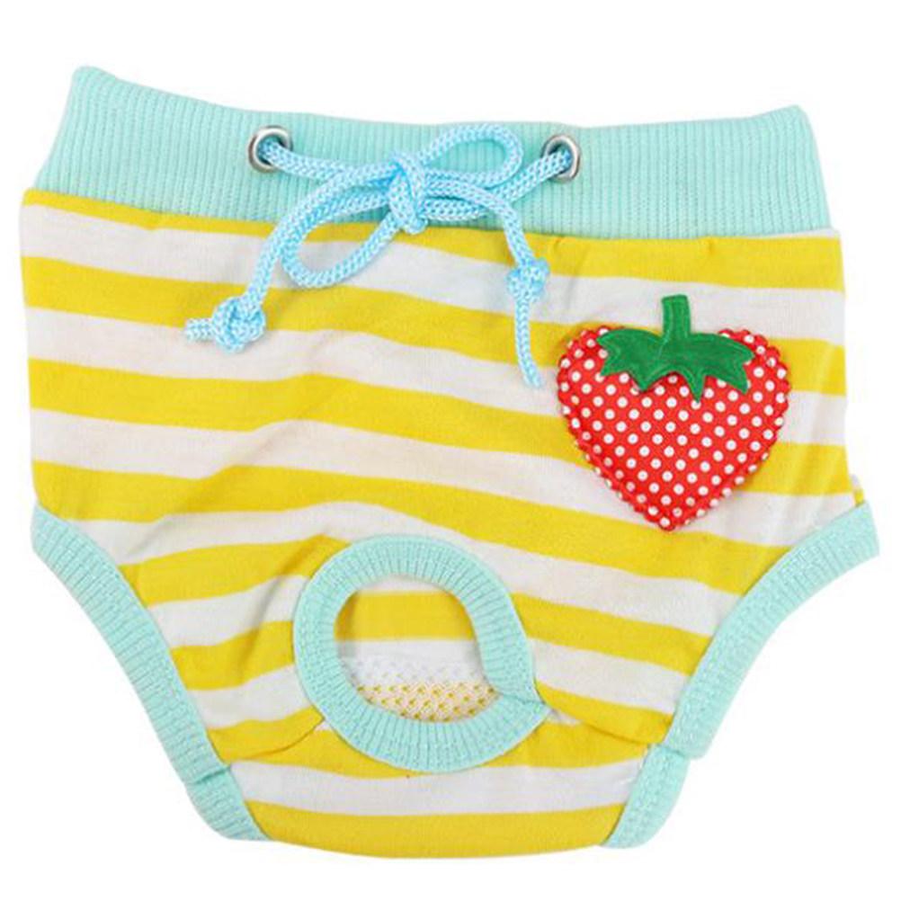 Pet Physiological Pants S Size Cotton Material Comfortable Fit Dog Diapers for Females Leak Proof Reusable Sanitary Solution