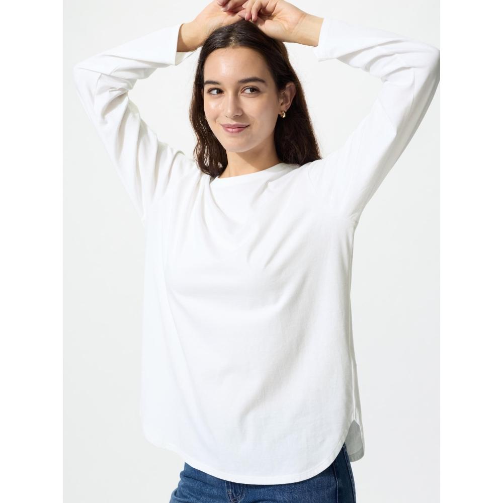 Uniqlo Japan SofT CoTTon Round Hem T Long Sleeve