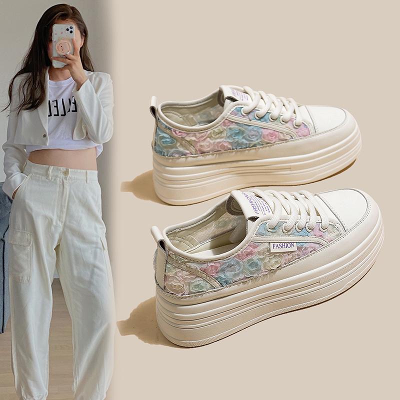 Fashion Women's Sneakers With Platform Shoes Tennis Female Thick Sole Fashion 2025 Casual Trainers Summer Leisure Womens Trainers Casual