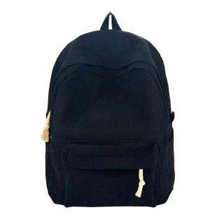 Schoolbag Wholesale Striped Corduroy Backpack Korean Style Mirror Solid Color Large Capacity Casual Backpack Student School Bag