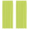 VidaXL Voile Curtains with Eyelets 2 Pcs Apple Green, Net Curtain, Sheer Curtain, Window Voile, Treatment of 4102254