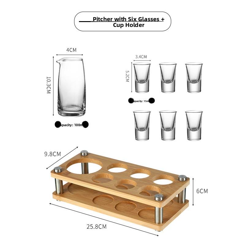 Luxury Small Whiskey Glasses Set Home Use Bullet Cup Pouring Vessel Premium Quality Glassware for Fine Wine And Spirit Tasting