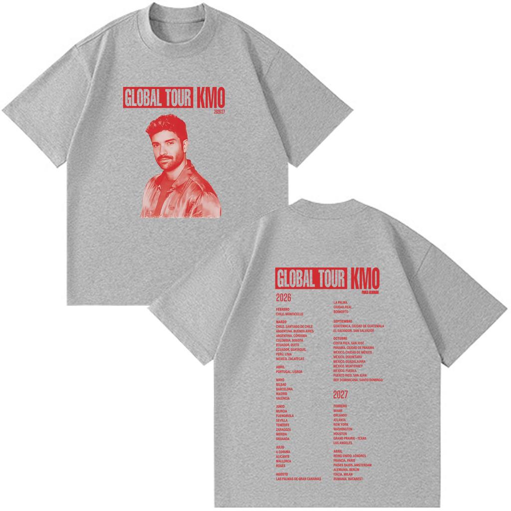Singer Pablo Alborn Kmo Global Tour 2026 Print T Shirt Unisex Unisex Fashion Tshirts Shortsleeved Casual Hiphop Cotton Tshirts