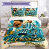 Messi Personalizza il tuo nome Set Biancheria da Letto Copripiumino Traspirante con Federe Decorazione per la Casa Regalo di Compleanno