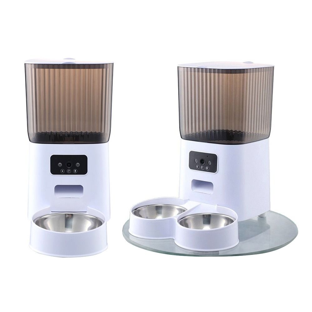 Hranitor automat pentru pisici cu control de la distanță prin WiFi, hranitor automat cu temporizator pentru pisici, distribuitor de mâncare pentru pisici pentru pisici și câini