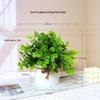 Nordic Potted Plant Ornament - Minimalist Artificial Flower Arrangement for Office & Home Decor