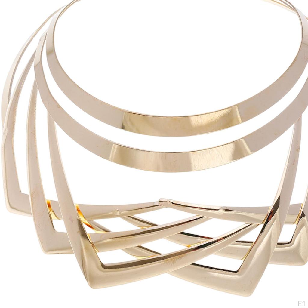 African Choker Necklaces Unique Alloy Design for Women Masquerade Events