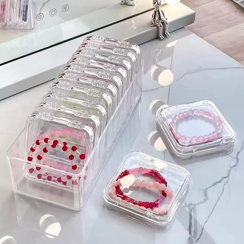 Acrylic Jewelry Box Clear Bracelet Storage Box Jewel Protection Case Jewelry Display Box Pendant Bracelet Ornament Organizer Box