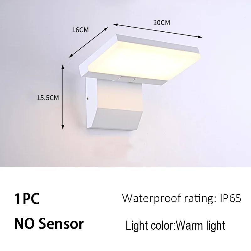 

Modern Outdoor Wall Lamp LED waterproof IP65 Sensor Wall lights Garden Courtyard Balcony Corridor Porch Bedroom Indoor Lamps Warm light