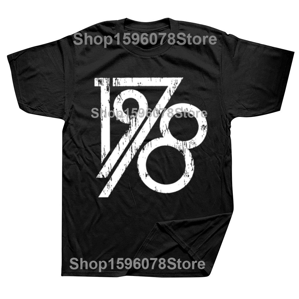 Funny Retro Vintage 1978 Birthday Gift T-Shirts for Men Crewneck 100% Cotton T Shirt Short Sleeve Tees Birthday Present Clothes