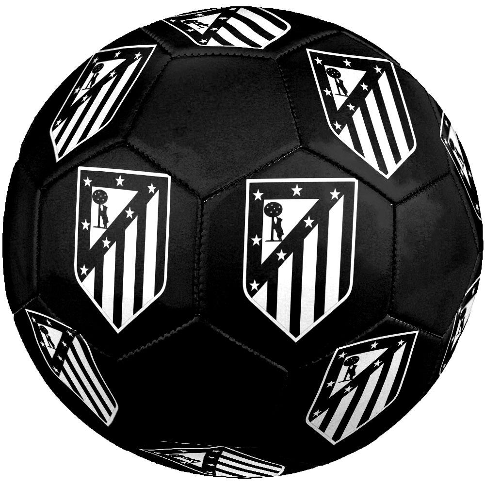 Atletico Madrid Size 5 Soccer Ball, Machine-Stitched PVC, Durable & High Bounce, All Ages Fit, Fan Merchandise, Matches & Outdoor Use.