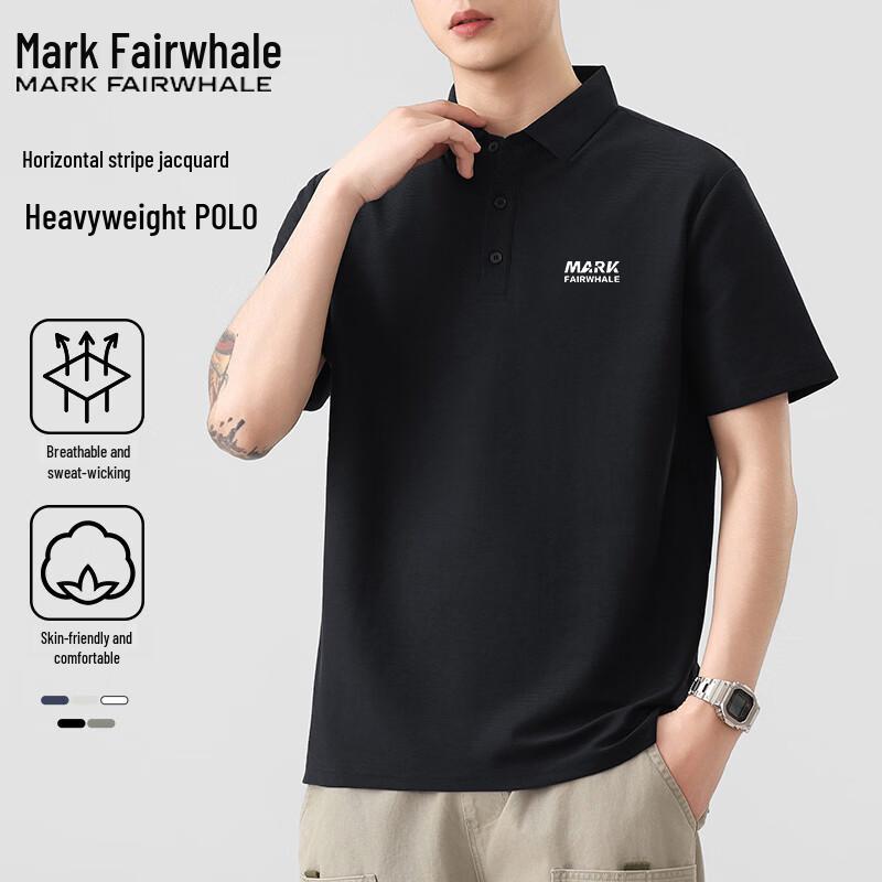 MARK FAIRWHALE Men s Short Sleeve Polo T-Shirt M