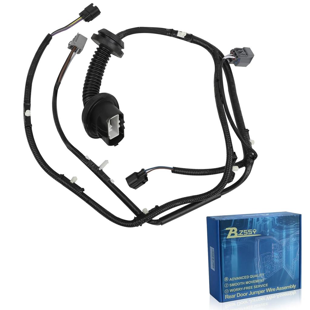 Rear Left Door Jumper Wire Assembly Compatible with 2009-2014 Ford F-150 Crew Cab Driver Side Door Jumper Harness Replace for 9L3Z-14631-CAA