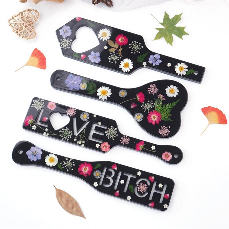 Diy Handmade Products Slap Paddles Ornament Silicone Mold Scented Gypsum Ornaments Drop Glue Resin Mold for Decoration