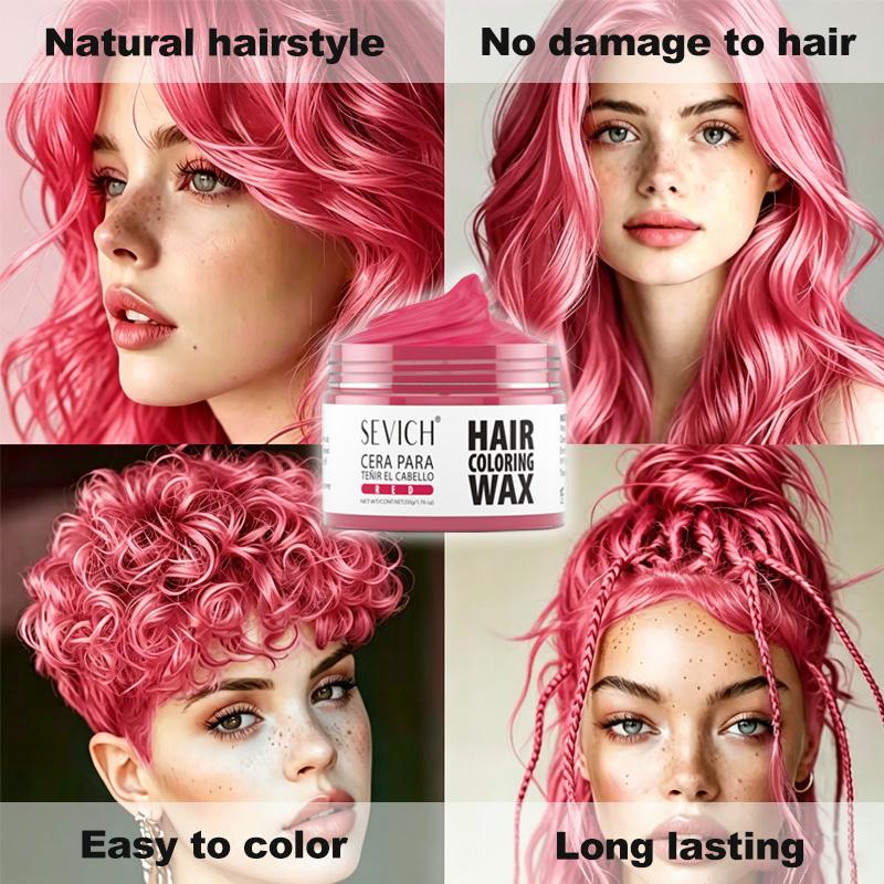 13 Kleuren Haarkleur Wax 50g SEVICH DIY Haar Geverfde Modder Gemakkelijk Uitwasbare Verf voor Wenkbrauw Baard Kleuring Tijdelijke Haarkleur Crème