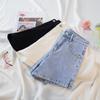 Sommer Vintage Hohe Taille Denim Shorts Frauen Mode Gerade Sexy Frauen Jeans Hosen Casual Solide Hot Breite Bein Jean Shorts weibliche 24213