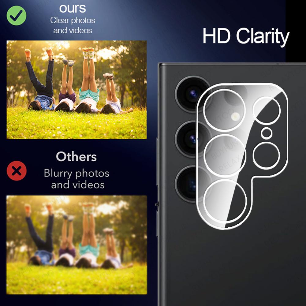 3pcs For Samsung Galaxy S24 S25 S26 Ultra Clear Camera Protector Cover Cap S 24 FE 25 Plus S25Ultra S26Ultra 5G Lens Glass Film