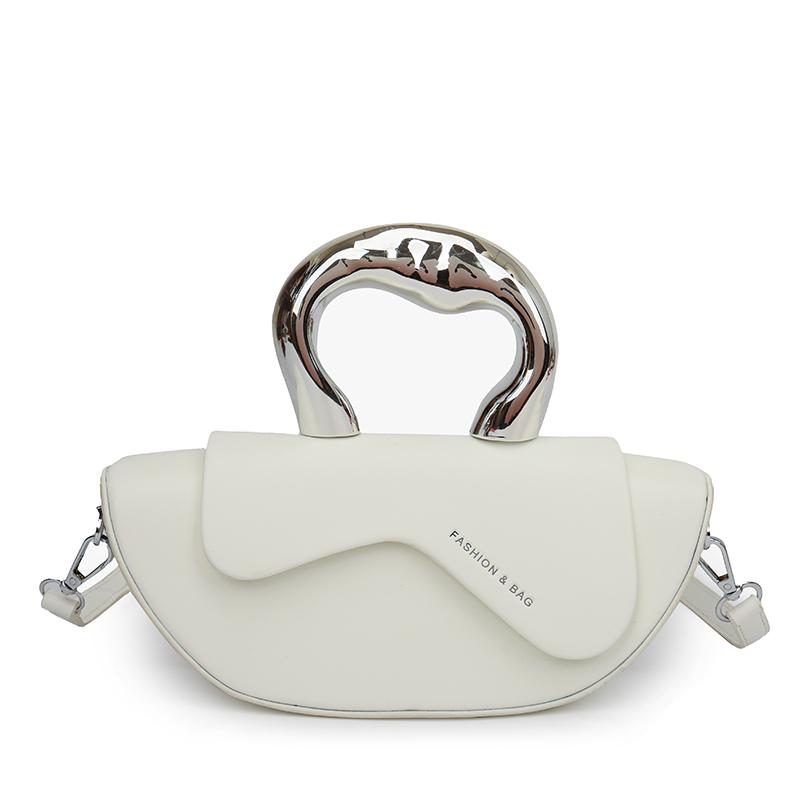 

Sewing Thread Solid Soft Shoulder Bags Fashi 2026 High Quality Bags for Women Hasp Interior Compartment Pu Women s Handbags білий