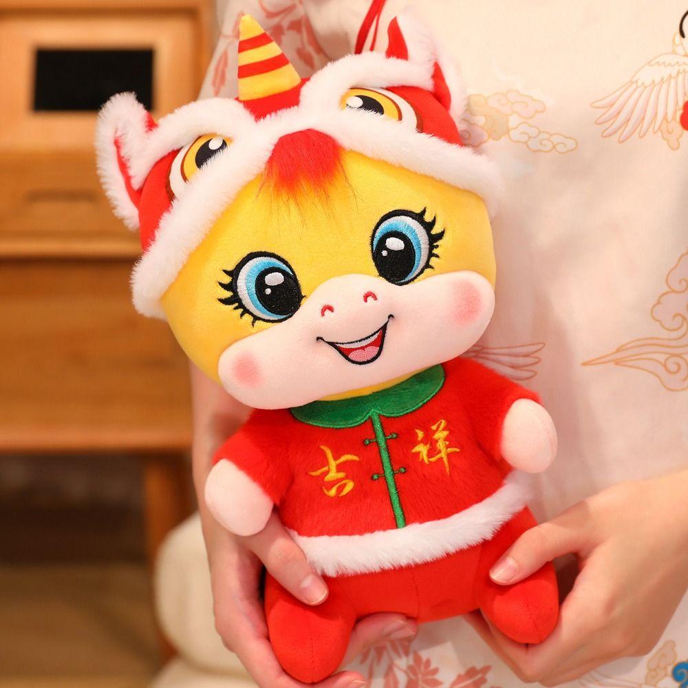 Chinese Style New Year Mascot Cute Lucky Pony Toy Traditional Horse Stuffed Doll  Home Decor