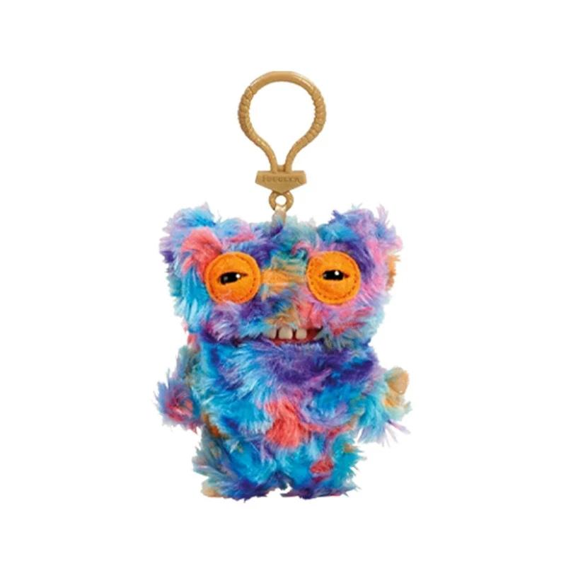 Fuggler SpongeBob SquarePants Keychain Funny Ugly Monster Plush Toys Cartoon Backpack Pendant Dolls Stuffed Peluche Gifts 11CM