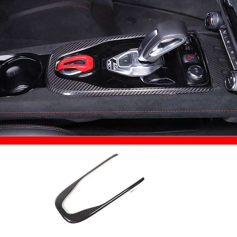 For Lotus EMIRA 2025-2025 Real carbon fiber Car steering wheels Console Gear Shift Panel Cover Trim Sticker Car Accessories