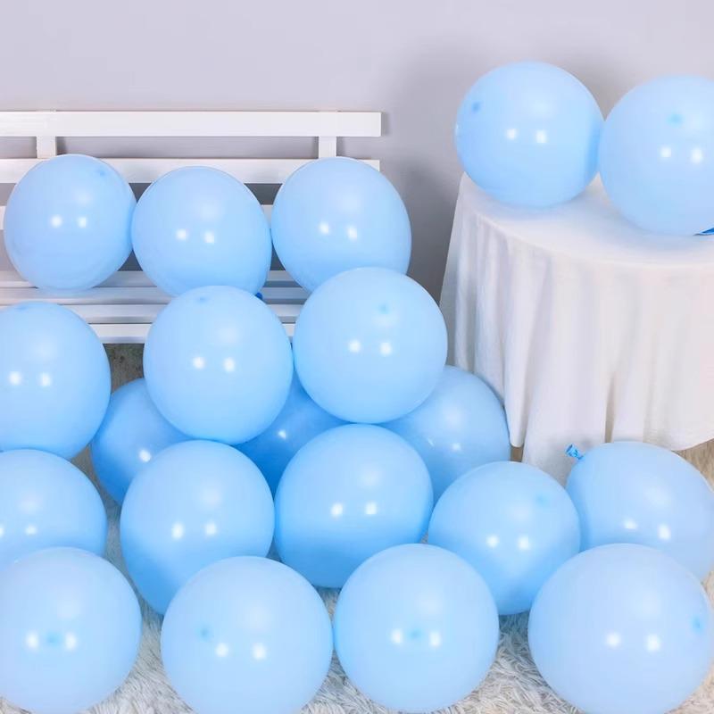 Thickened Blue and Gold Silver Balloons for Birthday and National Day Decorations