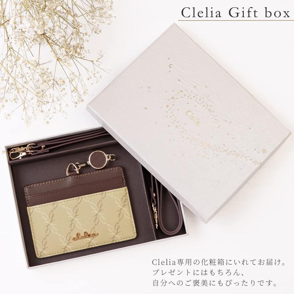 CLELIA Belle Series Pass Case for Women with Reel and Neck Strap, Employee ID Card Case, ID Card Holder [CL-18031] (Mysterious Blue)