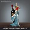 Modern Wine Cabinet Decor: Creative Red Wine Rack Handicrafts for Living Room and Entryway Display