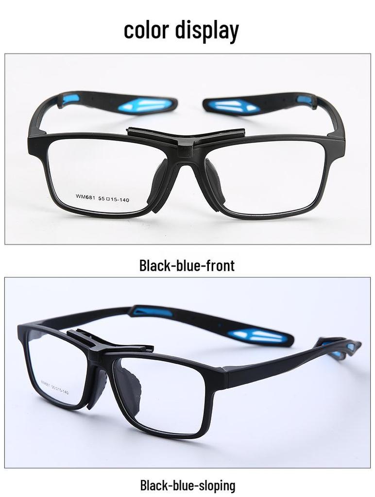 Ochelari sport cu dioptrii anti-aburire pentru bărbați - Ochelari rezistenți la explozie pentru fotbal și baschet.