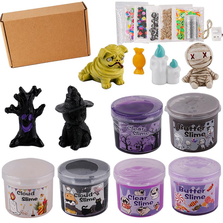 Kit Slime al Burro Fango Nuvola Soffice Putty di Cristallo Giocattolo Fai-da-te per Alleviare lo Stress per Bambini