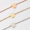 Cross-border Creative Mirror Stainless Steel Heart Anklet and Bracelet Series: DIY Simple and Fashionable for Couples