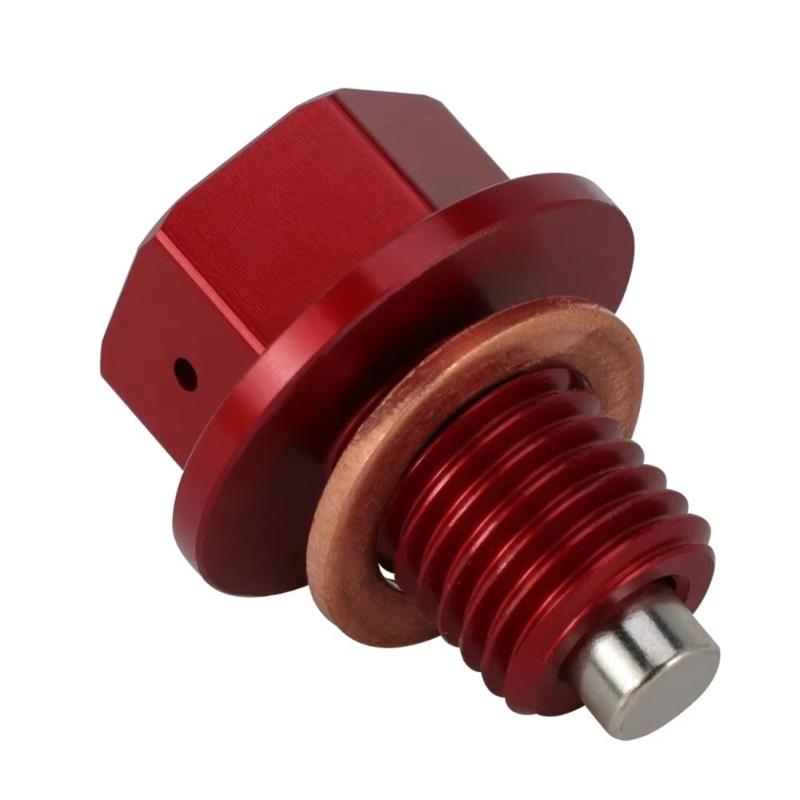 Aluminum Oil Drain Bolt Easy Installation & Corrosion Resistance Oil Drain Plug Suitable for Car 110F Motorcycle