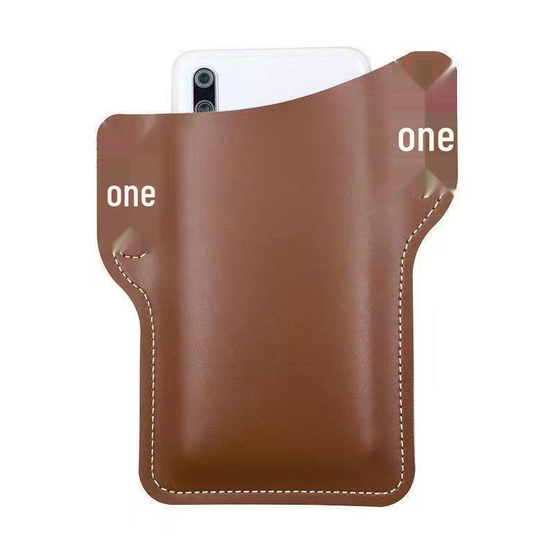 Men's Leather Phone Pouch Belt for Running & Outdoor Use