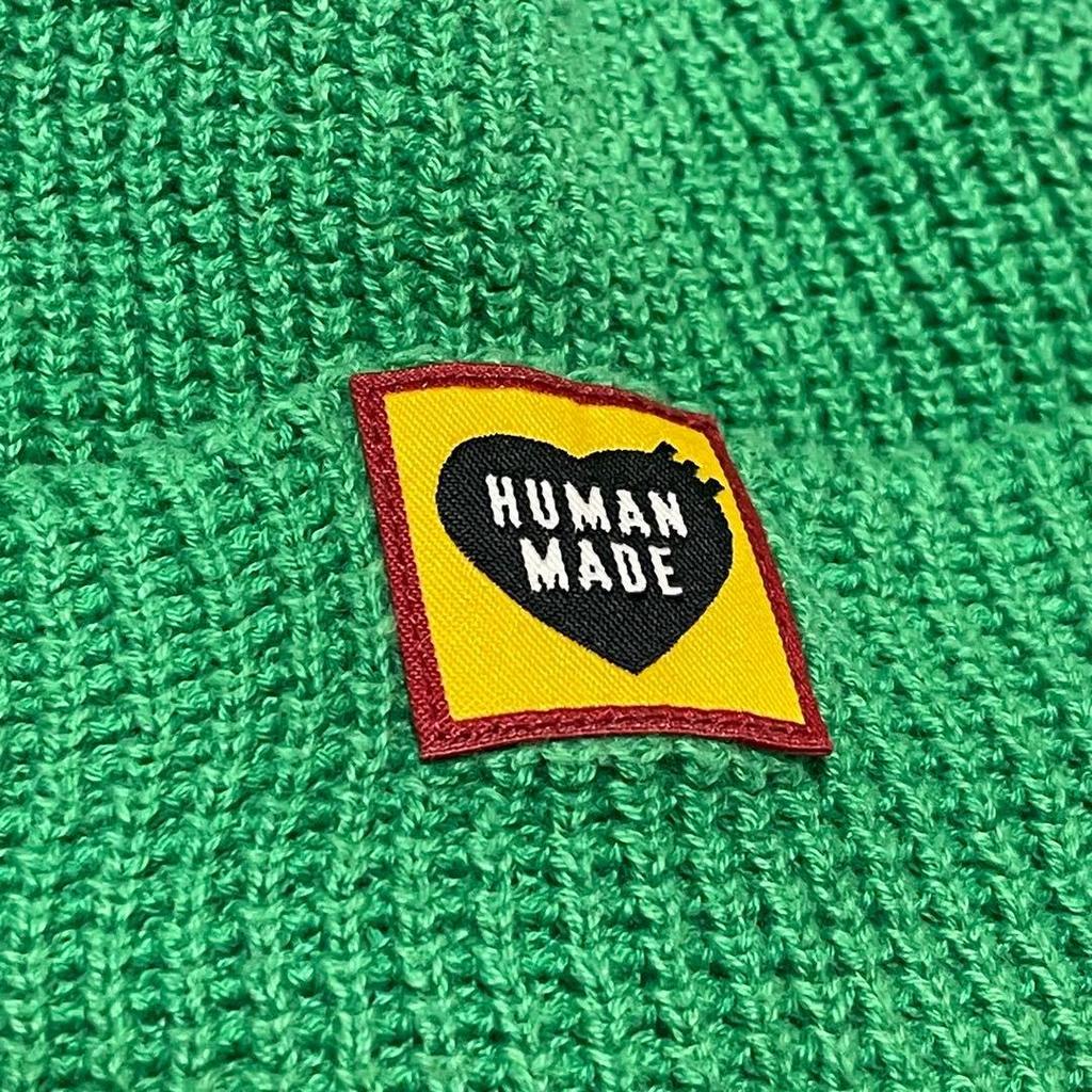 Used Very good conditionHuman Made Hat Waffle Beanie Green Green