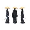 5CM Mini Chinese Swordsman Figure Exquisite Ancient Kung Fu Car Statue Ornament Cartoon Swordsman Miniatures Home Desk Decor
