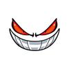 Demon Smiling Face Car Motorcycle Stickers and Decor for Auto Body Rear Windshield Cool Window Bumper Decals Waterproof Styling