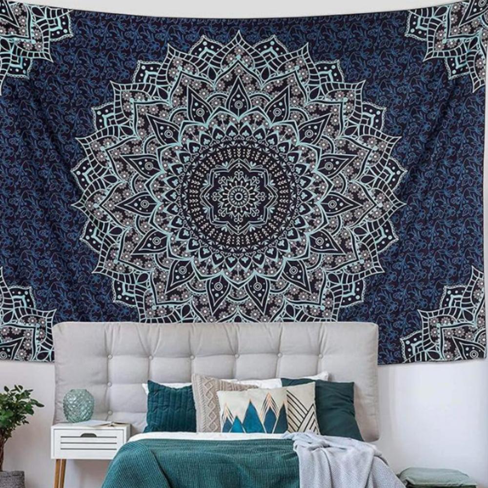 Bohemian Retro Hanging Fabric Mandala Background Fabric Bedside Bedroom Tapestry Decoration Tapestry Living Room Tapestry