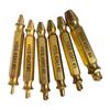 Extrator HSS 6 peças Parafuso Cabeça Dupla Dente Deslizante Remoção Chave de Fenda Bit de Chave de Fenda Conjunto de Ferramentas para Fio Quebrado