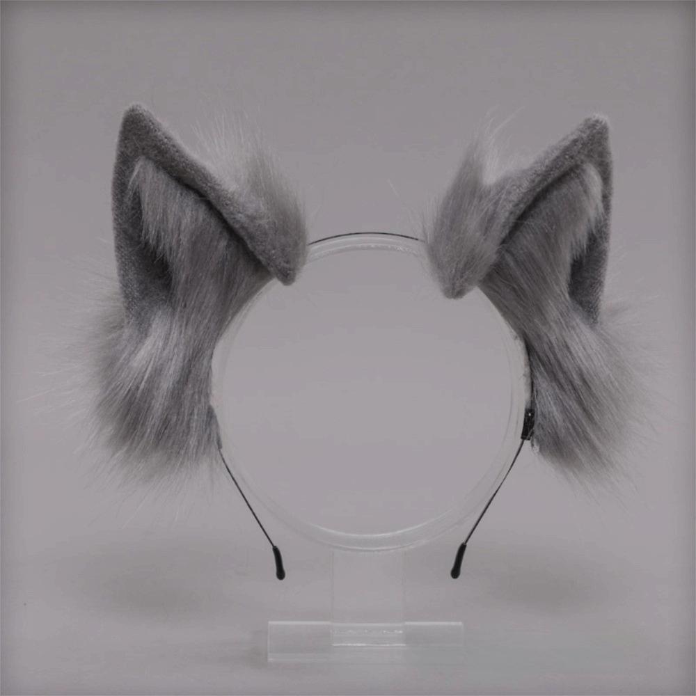 Faux Fur Cosplay Headwear Plush Animal Hair Hoop Kawaii Cat Ears Headband Anime