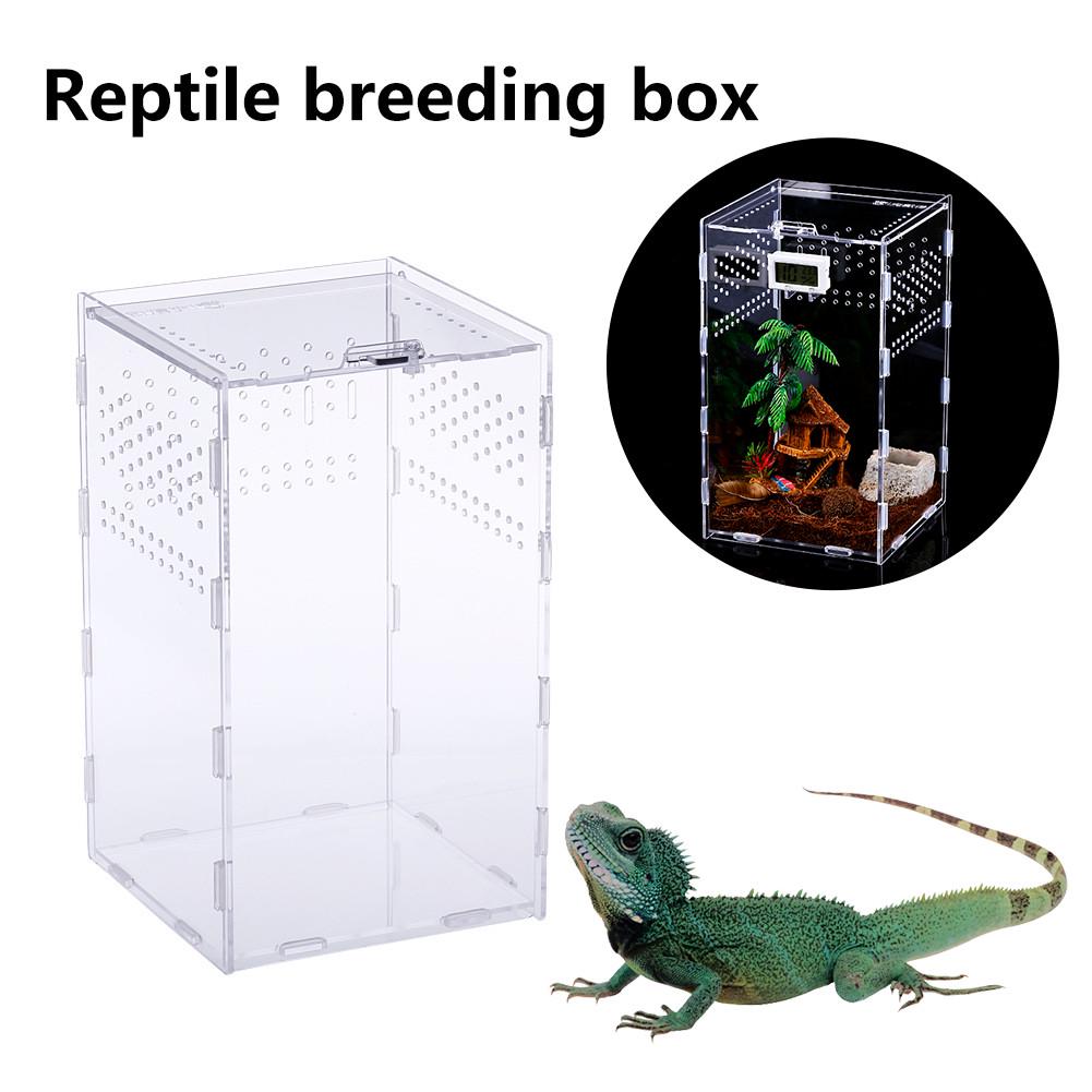 thumbnail image 2 of Acrylic Terrarium Spider Breeding Box Reptile Feed... - Vicedeal 2 of 10